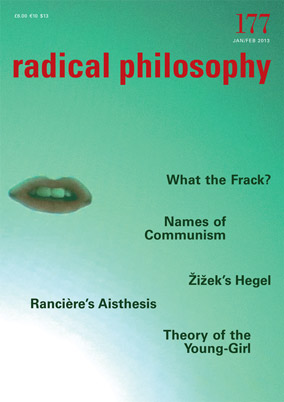 Radical Philosophy 177 jacket
