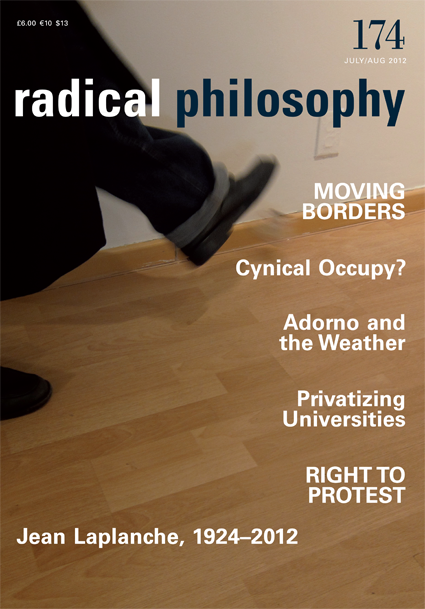 Radical Philosophy 174 jacket