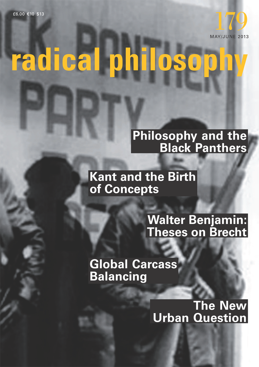 Radical Philosophy 179 jacket