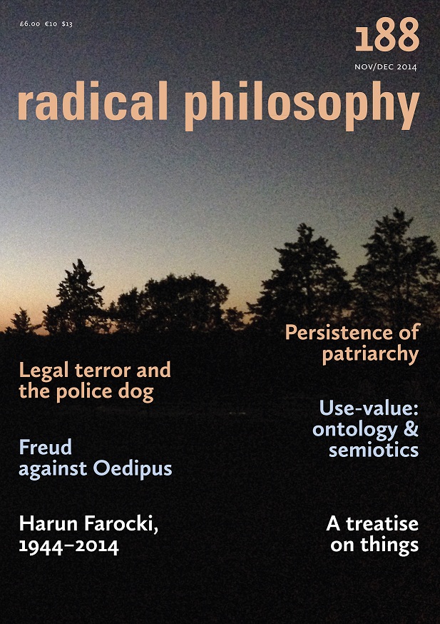 Radical Philosophy 188 jacket
