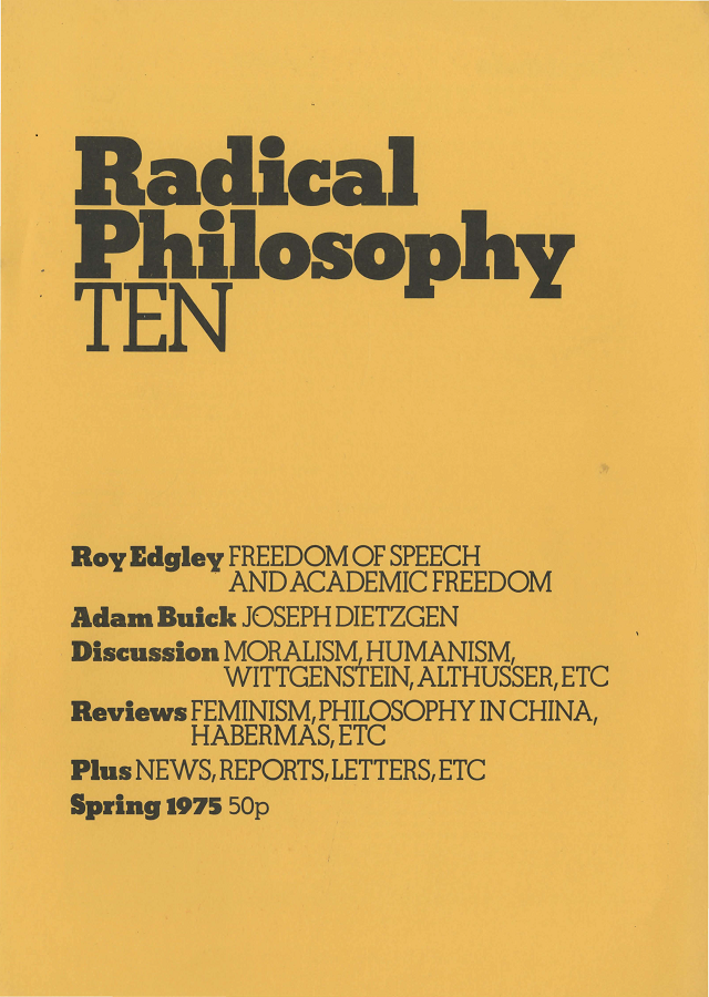 Radical Philosophy 010 jacket
