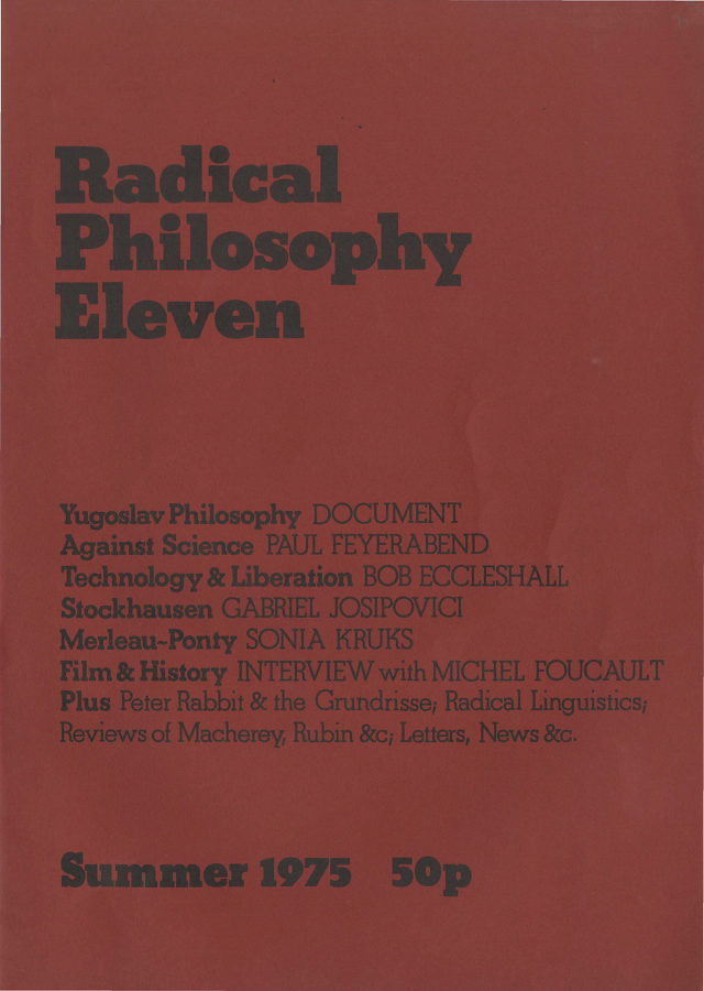 Radical Philosophy 011 jacket