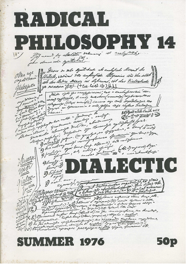 Radical Philosophy 014 jacket