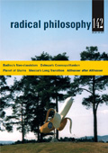 Radical Philosophy 142 jacket