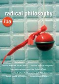 Radical Philosophy 150 jacket