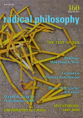 Radical Philosophy 160 jacket