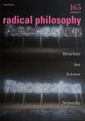 Radical Philosophy 165 jacket