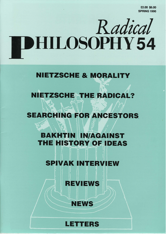 Radical Philosophy 054 jacket