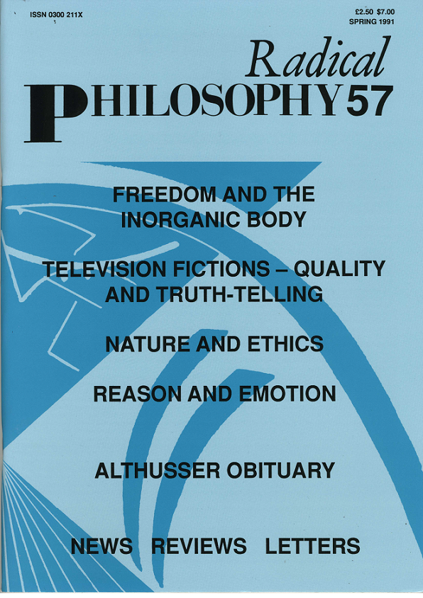Radical Philosophy 057 jacket