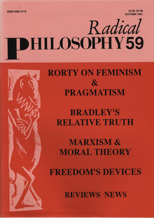 Radical Philosophy 059 jacket