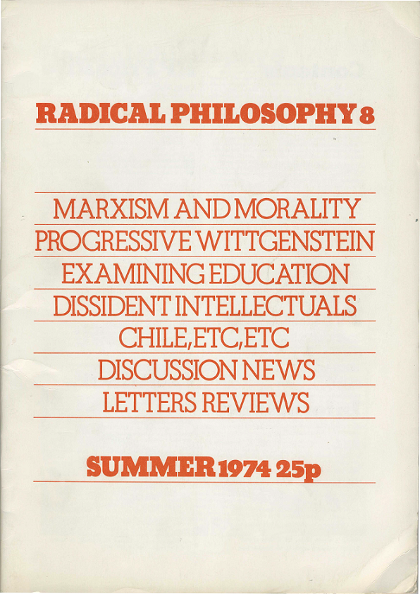 Radical Philosophy 008 jacket