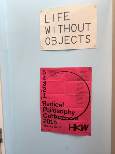 Poster from the Radical Philosophy conference at HKW in 2015
